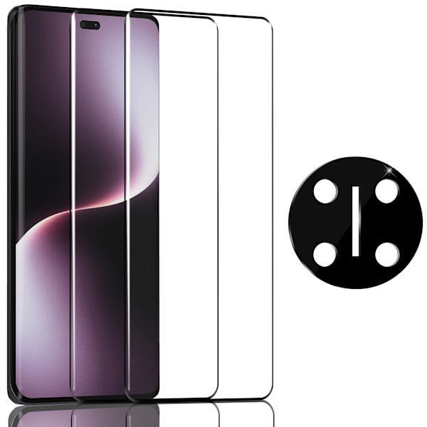 2-Pack Honor Magic 7 Lite Skærmbeskyttelse & 1-Pack linsebeskyttelse - Hærdet Glas 9H - Super kvalitet 3D