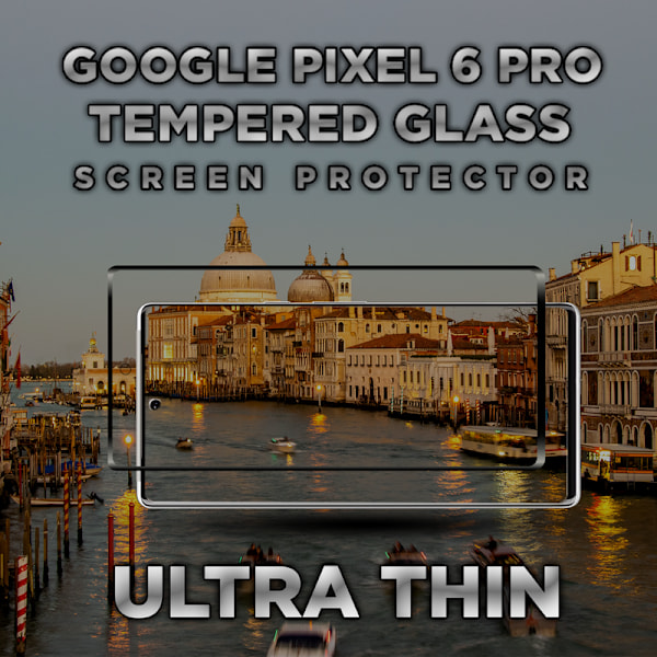 Google Pixel 6 Pro - Härdat glas 9H - Super kvalitet 3D