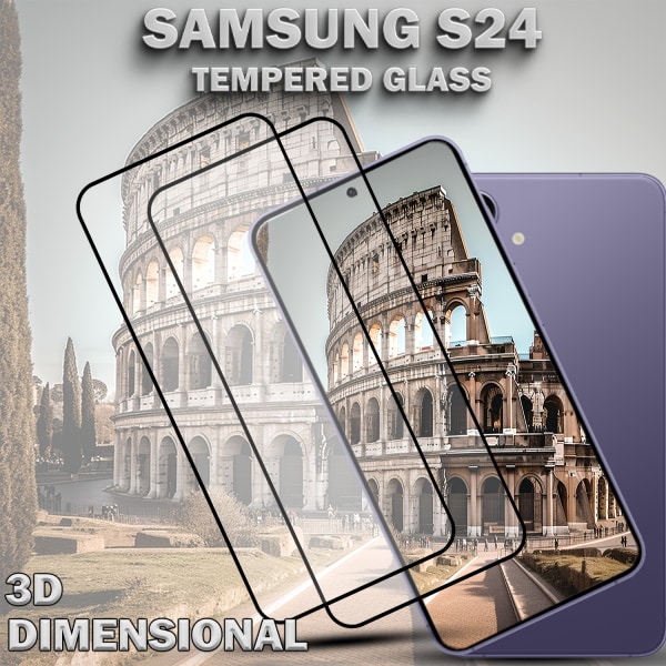 2-Pack SAMSUNG S24 Skärmskydd - Härdat Glas 9H - Super kvalitet 3D