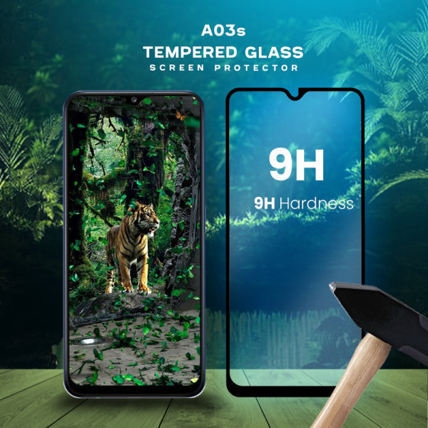 Samsung Galaxy A03s -Härdat Glas 9H-Super Kvalitet 3D Skärmskydd