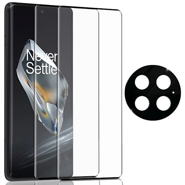 2-Pack ONEPLUS 13 Näytönsuoja & 1-Pack linssinsuoja - Karkaistu Lasi 9H - Super laatu 3D