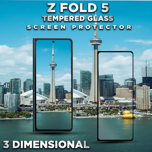 1-Pack SAMSUNG GALAXY Z FOLD 5 Näytönsuoja - Karkaistu Lasi 9H - Super laatu 3D