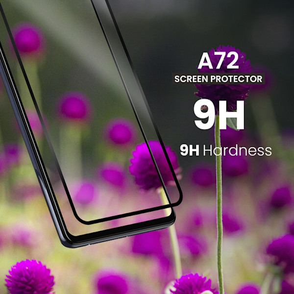 1-Pack SAMSUNG GALAXY A72 Skærmbeskyttelse - Hærdet Glas 9H - Super kvalitet 3D