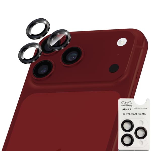 1-Pack iPhone 18 Pro Max Kameralinsskydd - Härdat Glas 9H - Super kvalitet 3D iPhone 18 Pro Max