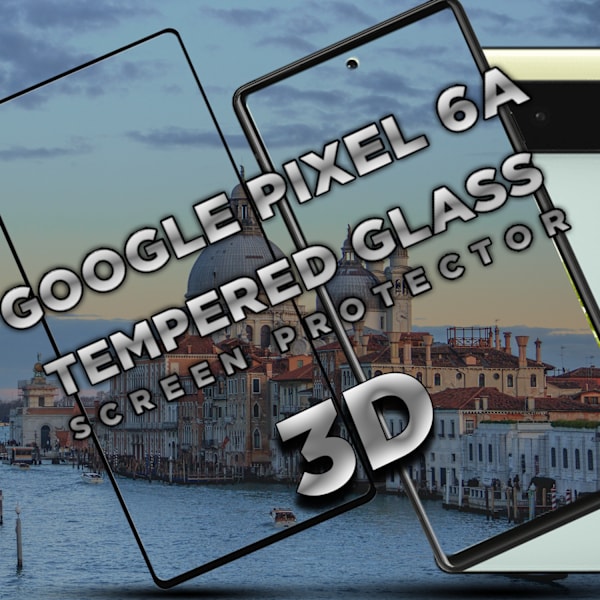1-Pack GOOGLE PIXEL 6A Näytönsuoja - Karkaistu Lasi 9H - Super laatu 3D