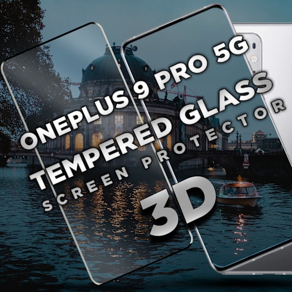 1-Pack ONEPLUS 9 PRO Skærmbeskyttelse - Hærdet Glas 9H - Super kvalitet 3D