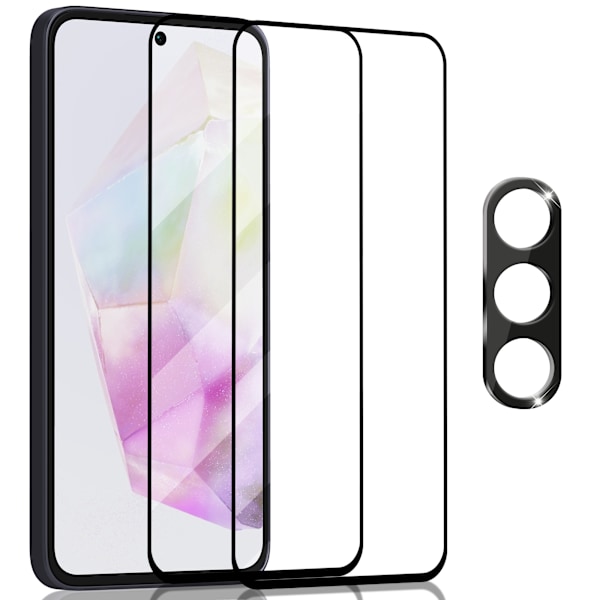 2-Pack SAMSUNG A36 Skærmbeskyttelse & 1-Pack linsebeskyttelse - Hærdet Glas 9H - Super kvalitet 3D
