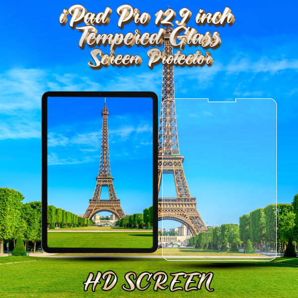 Apple iPad Pro (12.9 inch) - Härdat Glas 9H - Super Kvalitet Skärmskydd