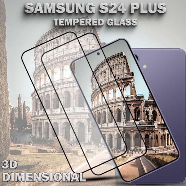 2-Pack SAMSUNG S24 PLUS Skærmbeskyttelse - Hærdet Glas 9H - Super kvalitet 3D