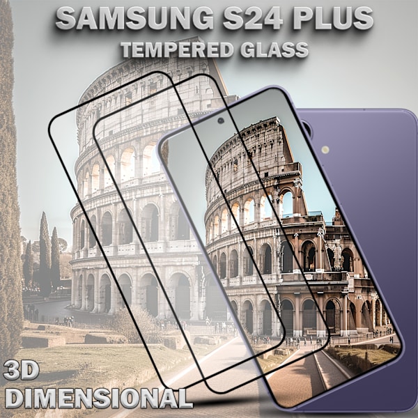 2-Pack SAMSUNG S24 PLUS Skärmskydd - Härdat Glas 9H - Super kvalitet 3D