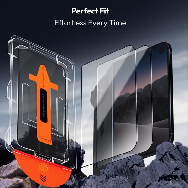 1-Pack iPhone Duo Skärmskydd - Härdat Glas | [Automatisk Installation] - Bubbelfritt