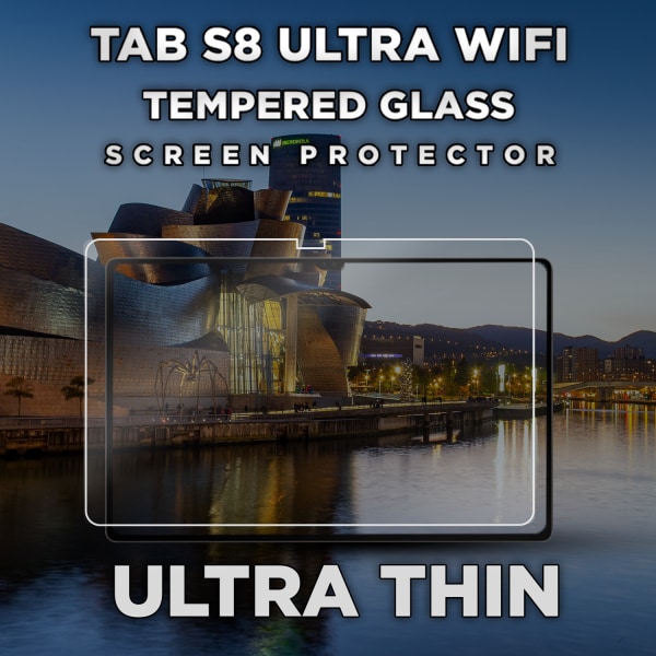 Samsung Galaxy Tab S8 Ultra WiFi- Härdat Glas 9H - Super Kvalitet Skärmskydd