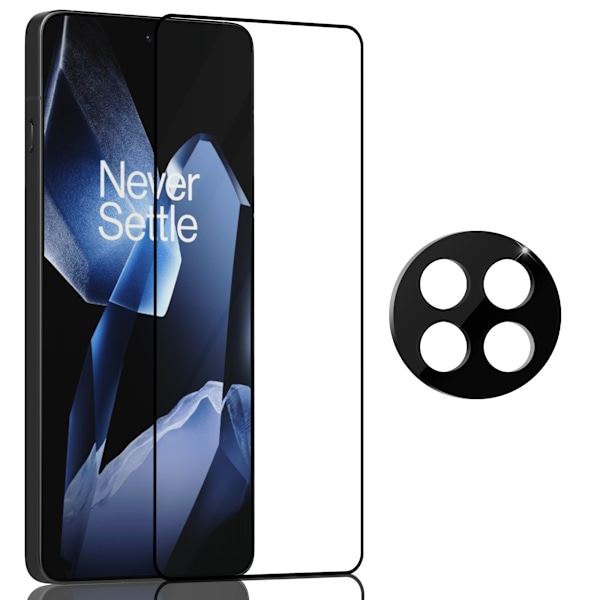 1-Pack OnePlus 13R Skärmskydd & 1-Pack linsskydd - Härdat Glas 9H - Super kvalitet 3D