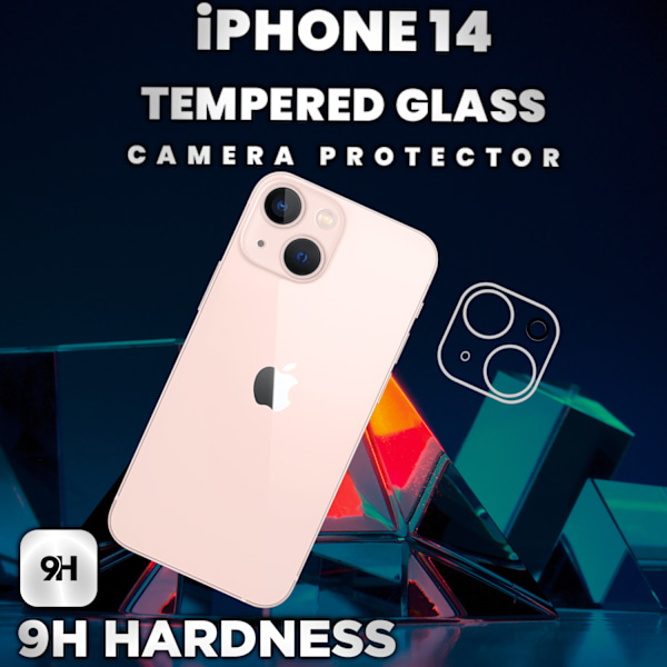 iPhone 14 Linsskydd - 9H Härdat glas- Super kvalitet 3D Linsskydd