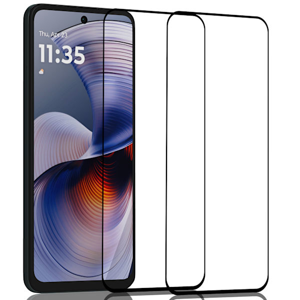 2-Pack MOTOROLA G55 Skærmbeskyttelse - Hærdet Glas 9H - Super kvalitet 3D