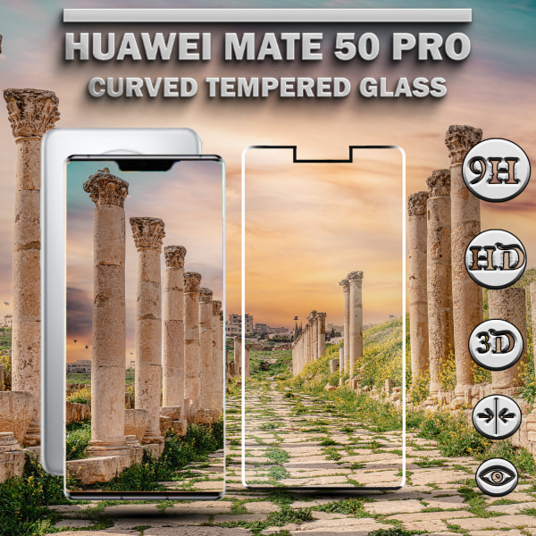 1-Pack HUAWEI MATE 50 PRO Näytönsuoja - Karkaistu Lasi 9H - Super laatu 3D