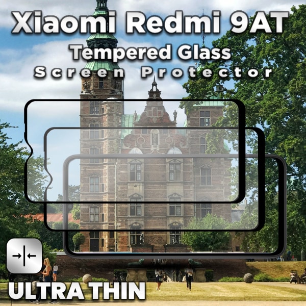 2 Pack Xiaomi Redmi 9AT - Härdat Glas 9H - Super kvalitet 3D Skärmskydd
