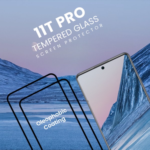 2-Pack Xiaomi 11T Pro 5G - Härdat Glas 9H - Super kvalitet 3D Skärmskydd