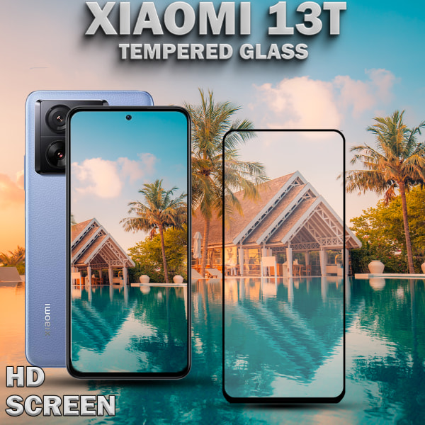 Xiaomi 13T - Härdat glas 9H - Super kvalitet 3D Skärmskydd
