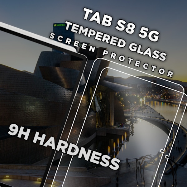 2-Pack SAMSUNG GALAXY TAB S8 Näytönsuoja - Karkaistu Lasi 9H - Super laatu 3D