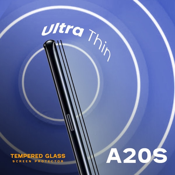 2-Pack SAMSUNG GALAXY A20S Skærmbeskyttelse - Hærdet Glas 9H - Super kvalitet 3D