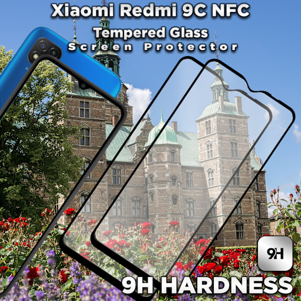 2-Pack XIAOMI REDMI 9C NFC Skærmbeskyttelse - Hærdet Glas 9H - Super kvalitet 3D