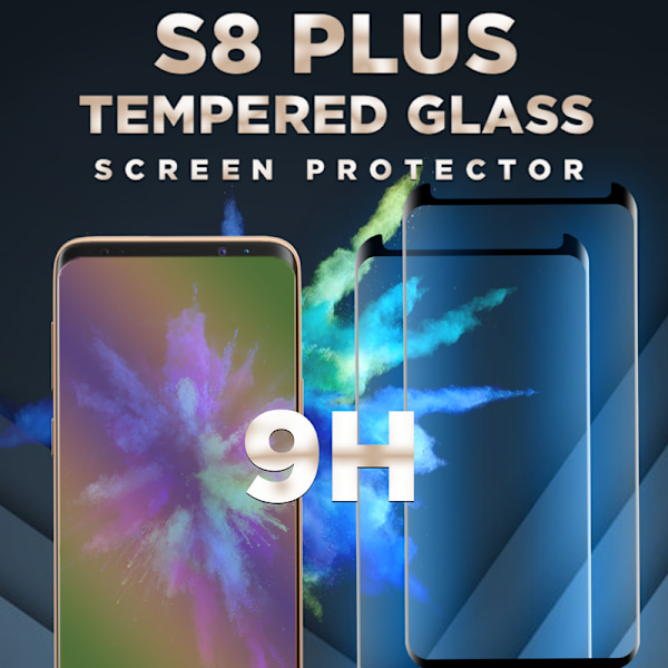 2 Pack Samsung Galaxy S8 Plus - Härdat glas 9H–Super kvalitet 3D