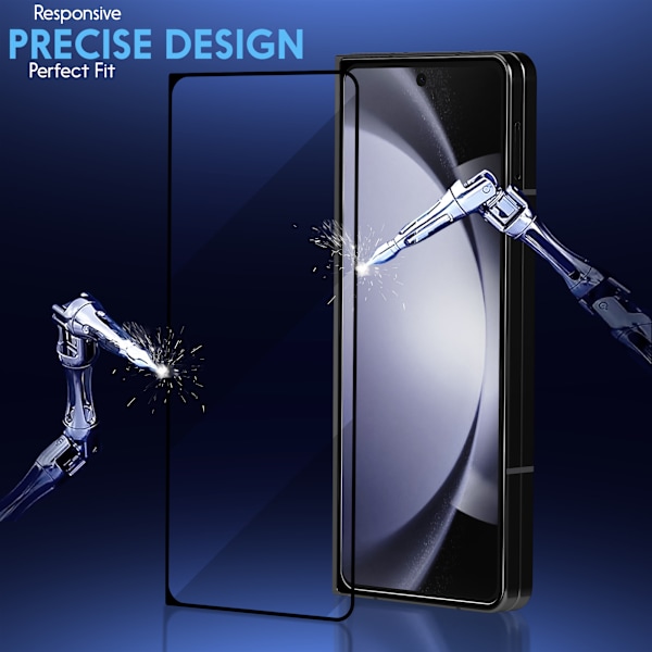 1-Pack Samsung Z Fold 5 Skärmskydd - Härdat Glas 9H - Super kvalitet 3D