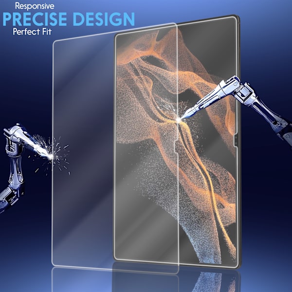 2-Pack SAMSUNG TAB S8 Näytönsuoja - Karkaistu Lasi 9H - Super laatu 3D