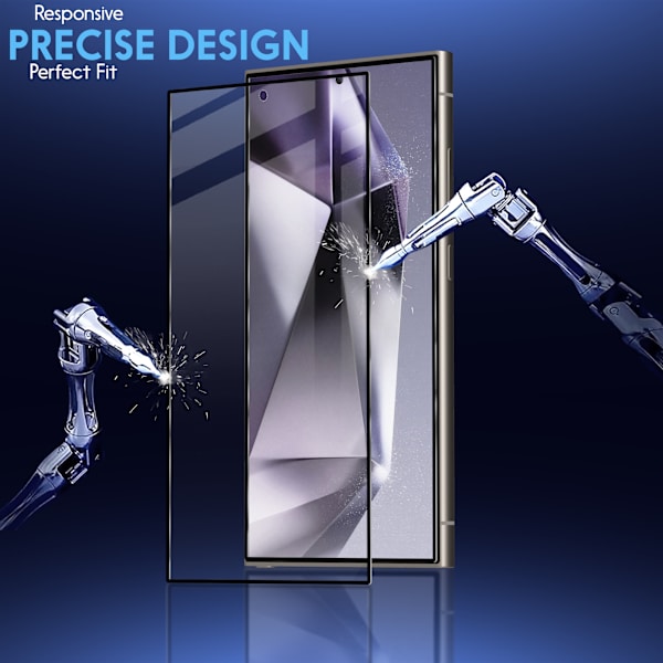 1-Pack Samsung S24 Ultra 5G Skärmskydd & 1-Pack linsskydd - Härdat Glas 9H - Super kvalitet 3D