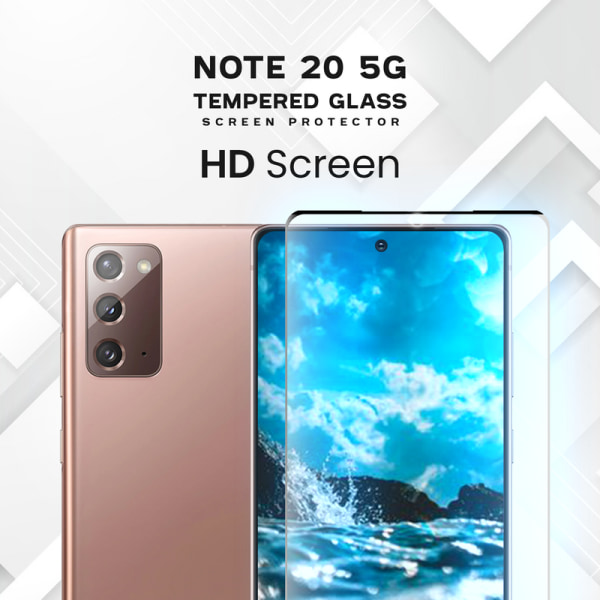 Samsung Galaxy Note 20 5G - Härdat glas 9H - Super kvalitet 3D