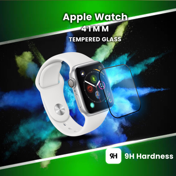 Apple Watch 41mm – Härdat glas 9H – Super kvalitet 3D Skärmskydd