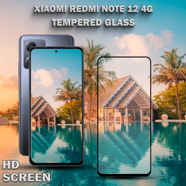 Xiaomi Redmi Note 12 (4G) - Härdat Glas 9H-Super kvalitet 3D Skärmskydd