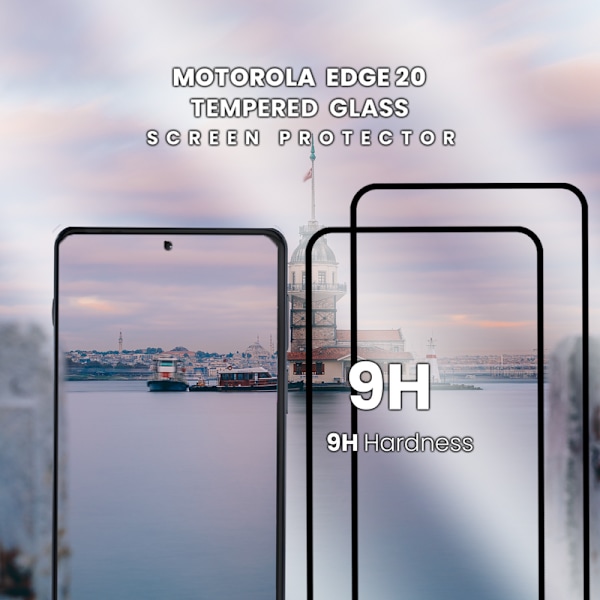 2-Pack MOTOROLA EDGE 20 Skærmbeskyttelse - Hærdet Glas 9H - Super kvalitet 3D