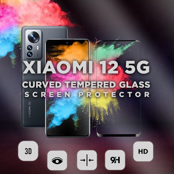 Xiaomi 12 5G - Härdat glas 9H-Super kvalitet 3D Skärmskydd