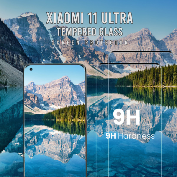 2-Pack Xiaomi 11 Ultra - 9H Härdat glas - Super kvalitet 3D