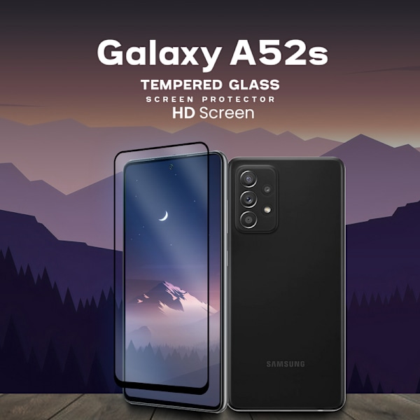 Samsung Galaxy A52s -Härdat glas 9H-Super kvalitet 3D Skärmskydd