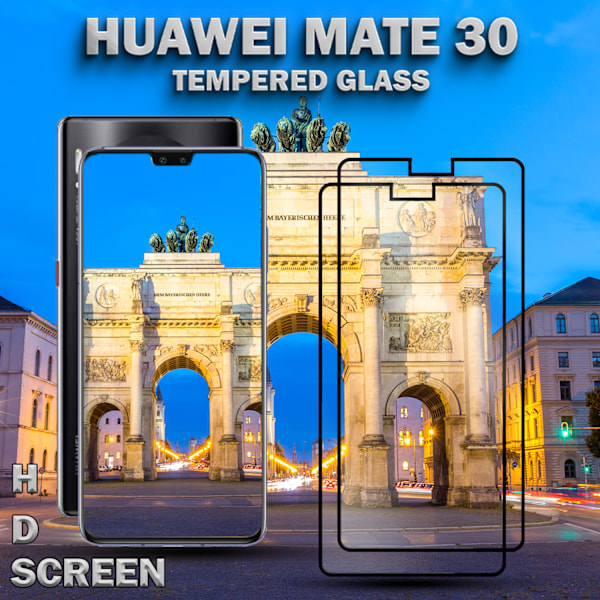2-Pack HUAWEI MATE 30 Skærmbeskyttelse - Hærdet Glas 9H - Super kvalitet 3D