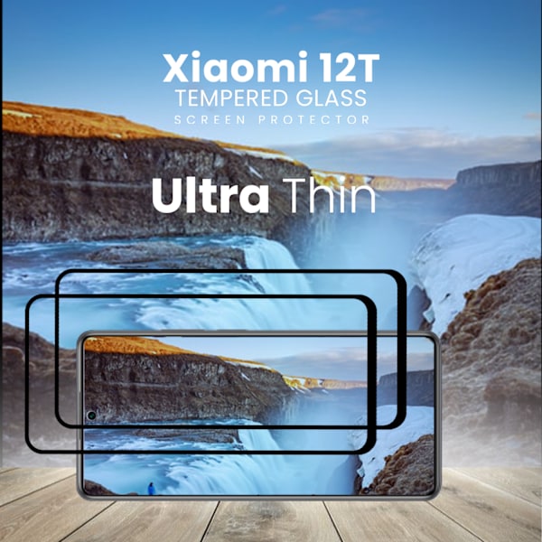 2-Pack Xiaomi 12T - Härdat Glas 9H - Super kvalitet 3D Skärmskydd