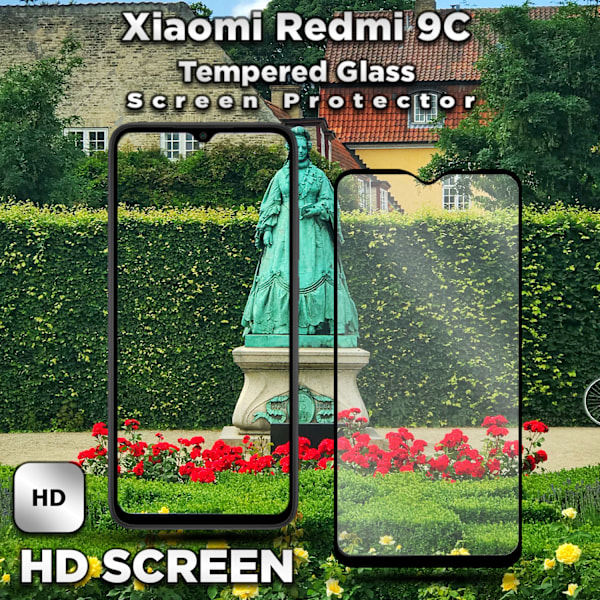 Xiaomi Redmi 9C - Härdat Glas 9H - Super kvalitet 3D Skärmskydd