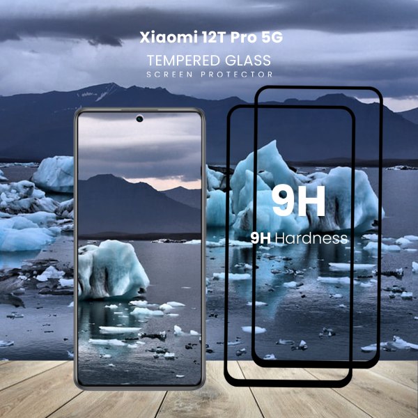 2-Pack Xiaomi 12T Pro 5G- Härdat Glas 9H - Super kvalitet 3D Skärmskydd