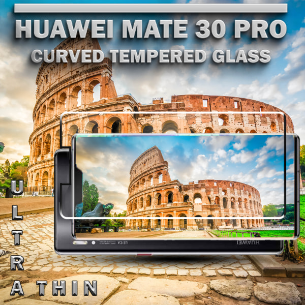 Huawei Mate 30 Pro - Härdat Glas 9H – Super kvalitet 3D  Skärmskydd