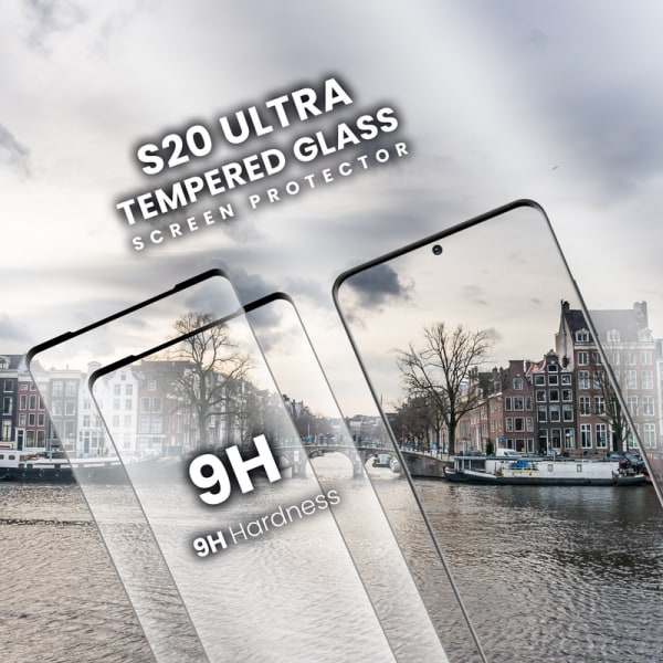 2 Pack - Samsung S20 Ultra - Härdat glas 9H - Top kvalitet 3D