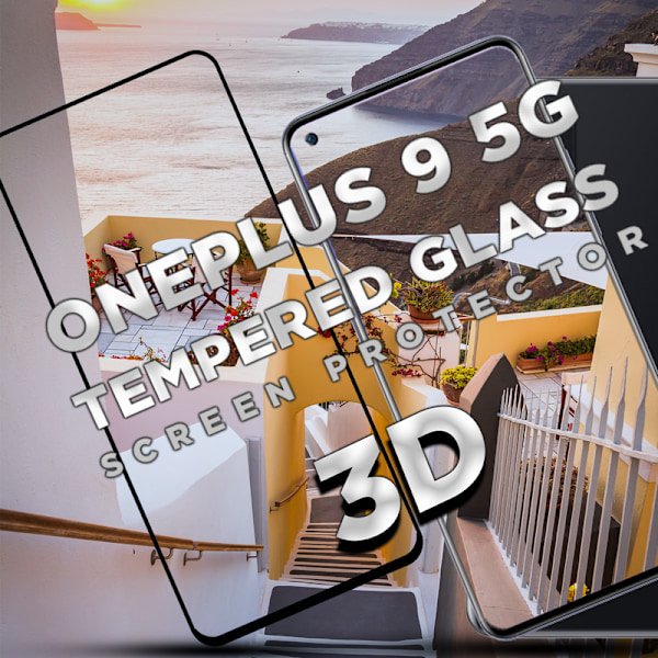 OnePlus 9 5G - Härdat Glas 9H - Super kvalitet 3D Skärmskydd