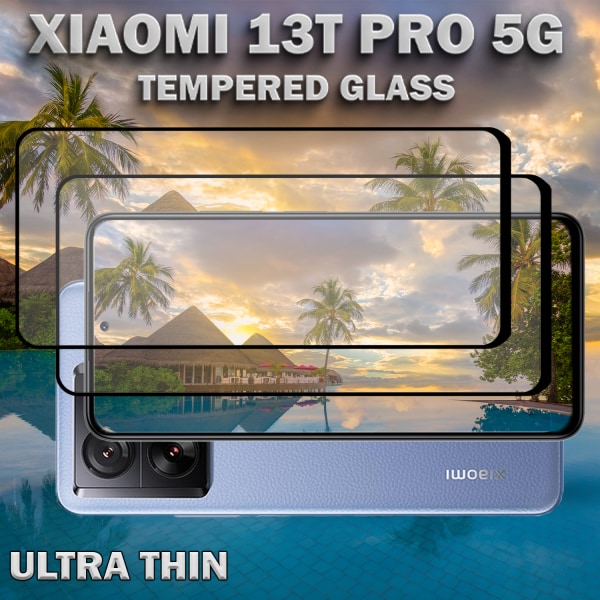 2-Pack Xiaomi 13T Pro 5G - Härdat glas 9H - Super kvalitet 3D Skärmskydd