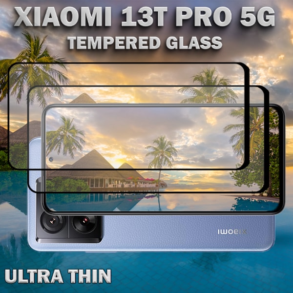 2-Pack XIAOMI 13T PRO Näytönsuoja - Karkaistu Lasi 9H - Super laatu 3D