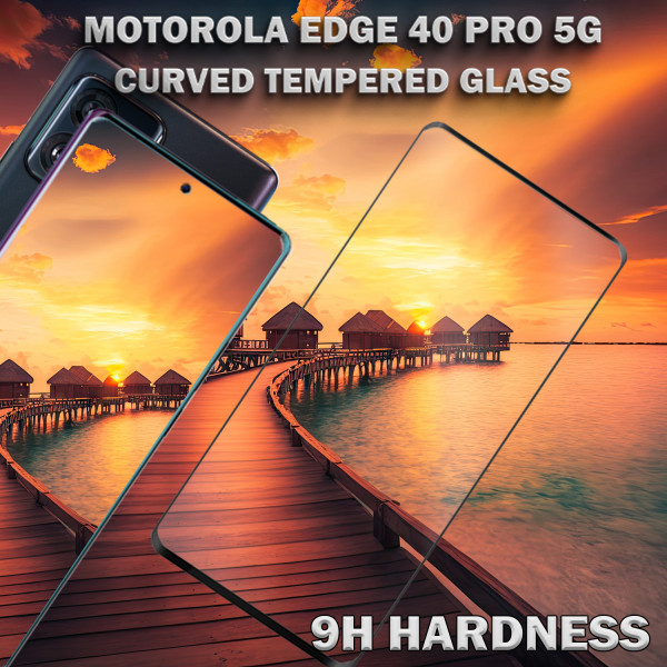 Motorola EDGE 40 Pro (5G) - Härdat Glas 9H - Super kvalitet 3D Skärmskydd