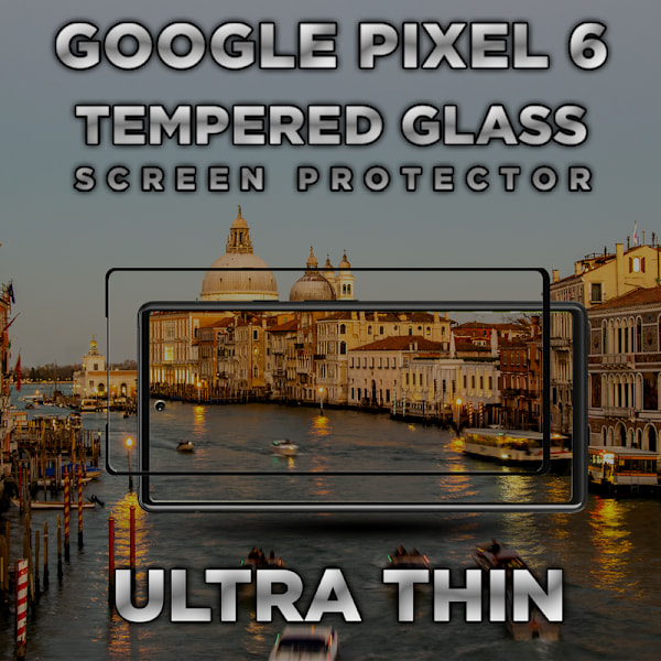 1-Pack GOOGLE PIXEL 6 Näytönsuoja - Karkaistu Lasi 9H - Super laatu 3D