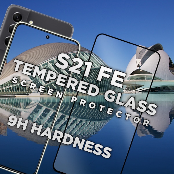 1-Pack SAMSUNG S21 FE Näytönsuoja - Karkaistu Lasi 9H - Super laatu 3D