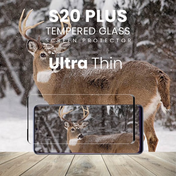 2 Pack - Samsung S20 PLUS - 9H Härdat Glass - 3D Super Kvalitet